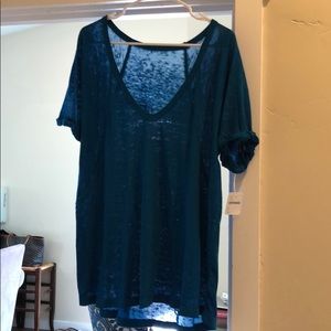 Free people blue t shirt